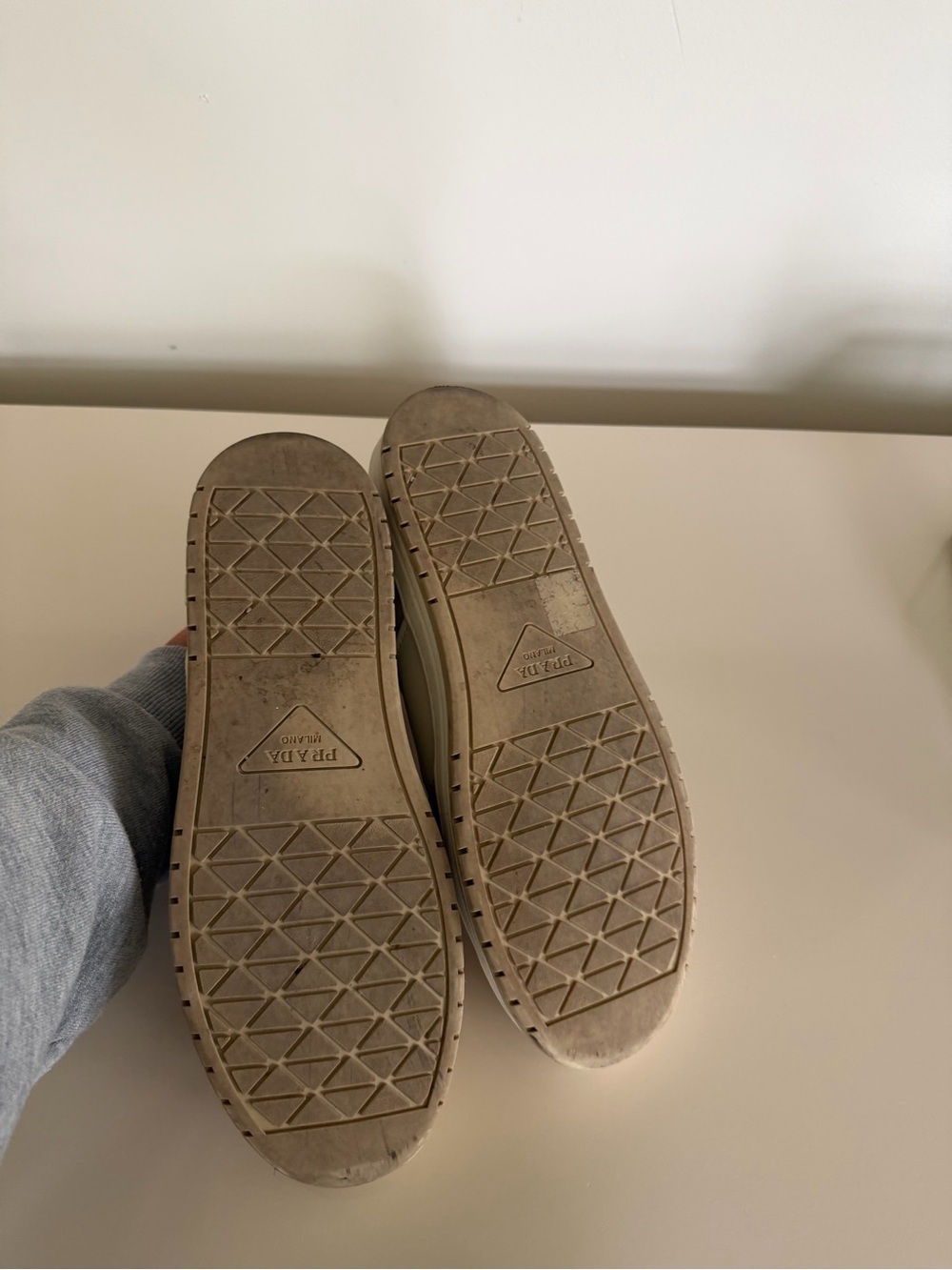 Prada Downtown sneaker, women’s White Low-Top Leather - Picture 7 of 10